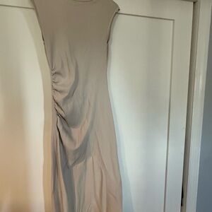 Zara Beige Midi Dress